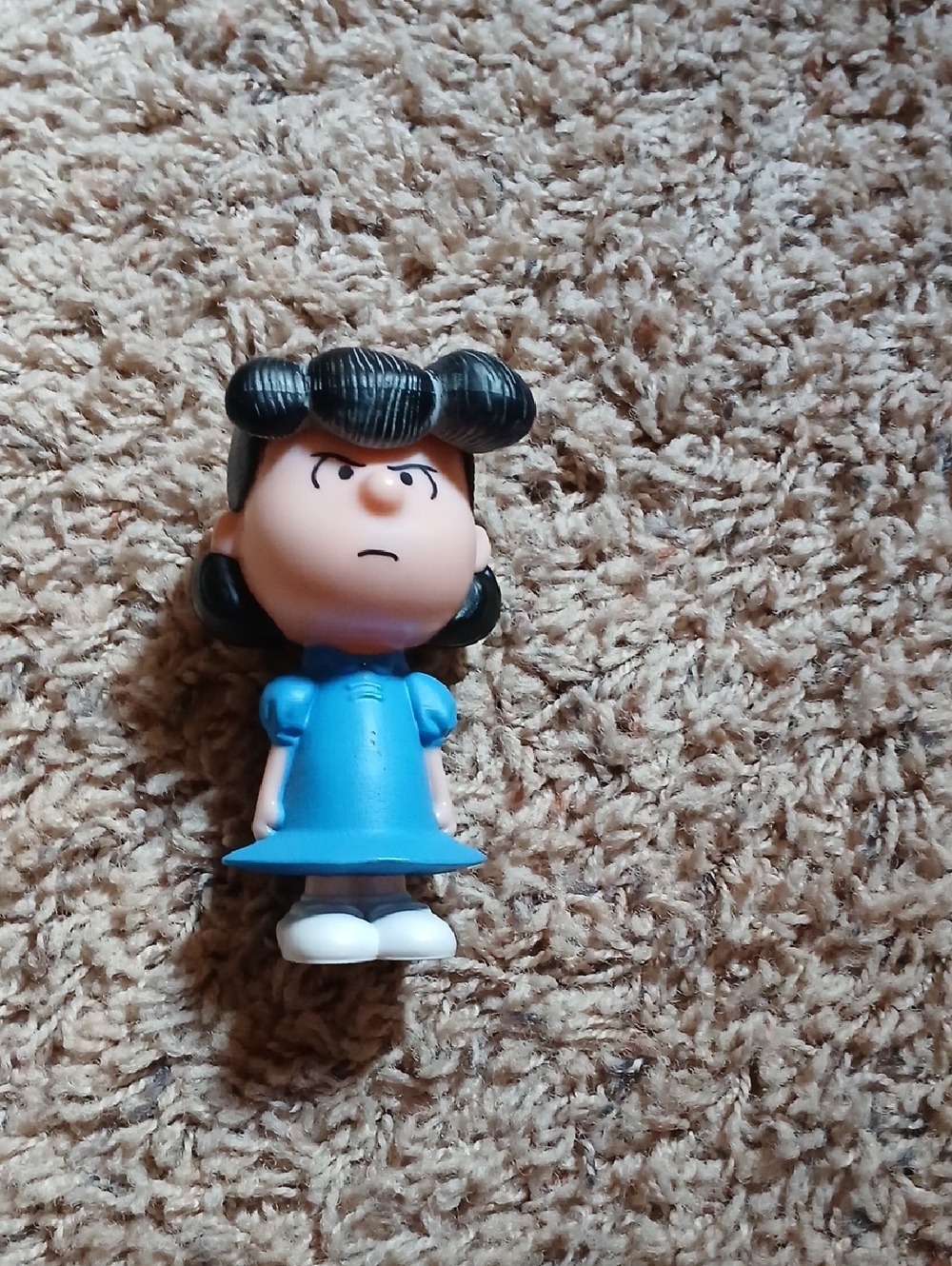 Blue Dress Cartoon Character Figurine Toy